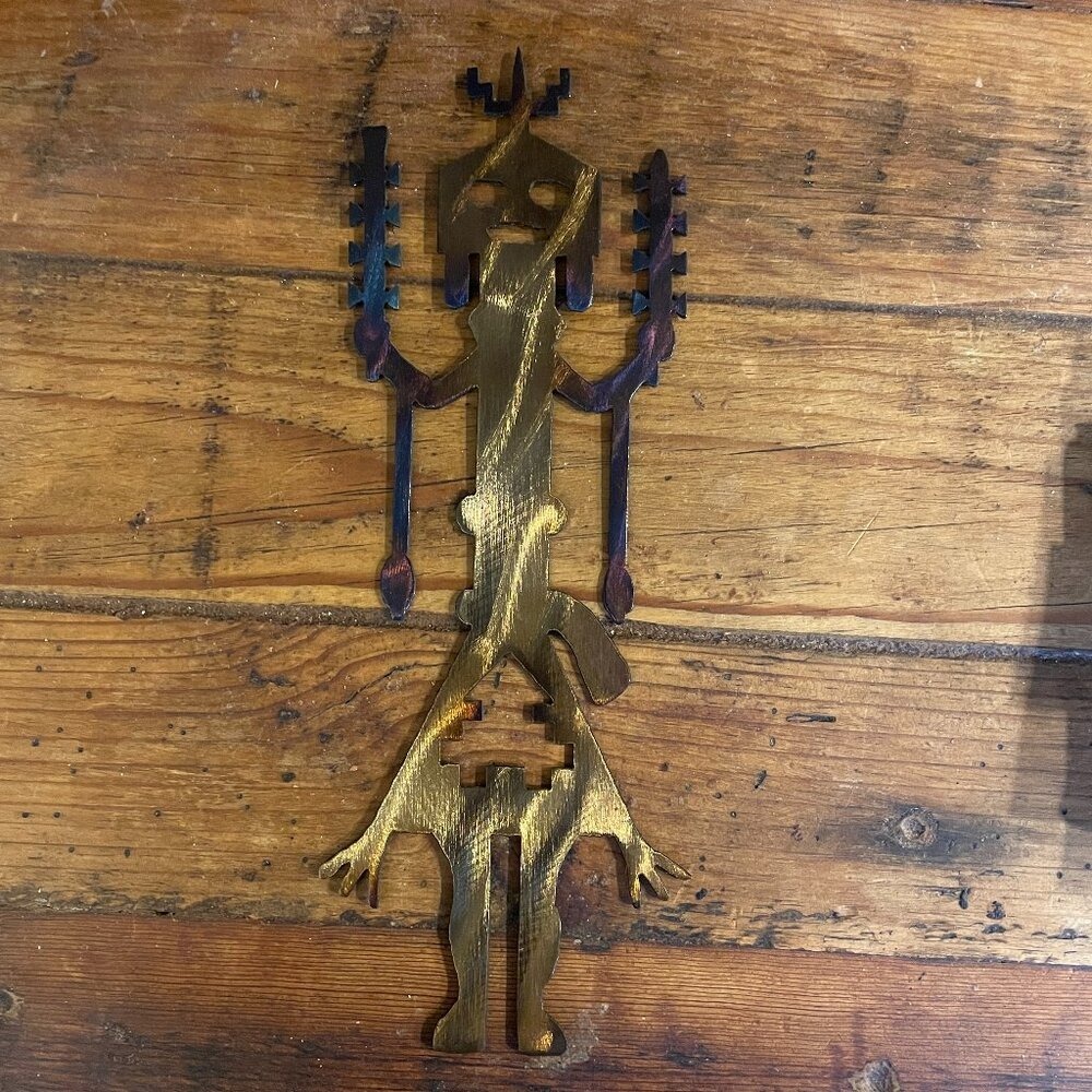 Native American Southwest Metal Art Petroglyph Wall Decor Desert West Culture
